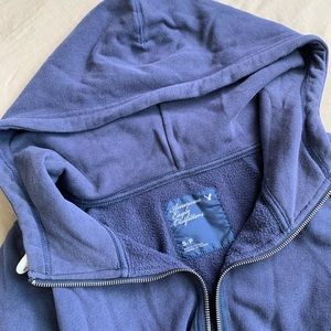 Navy AE Hoodie with zip